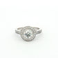 Yellow & White Gold Diamond Cluster Ring