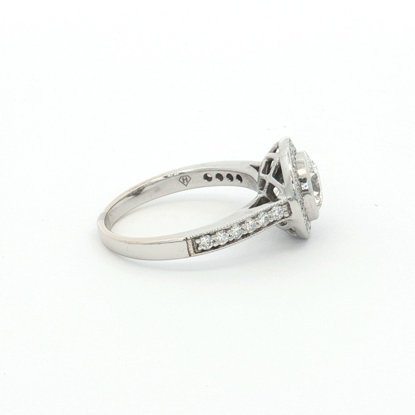 Yellow & White Gold Diamond Cluster Ring