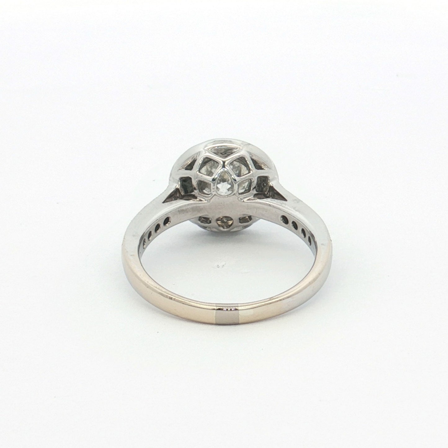 Yellow & White Gold Diamond Cluster Ring