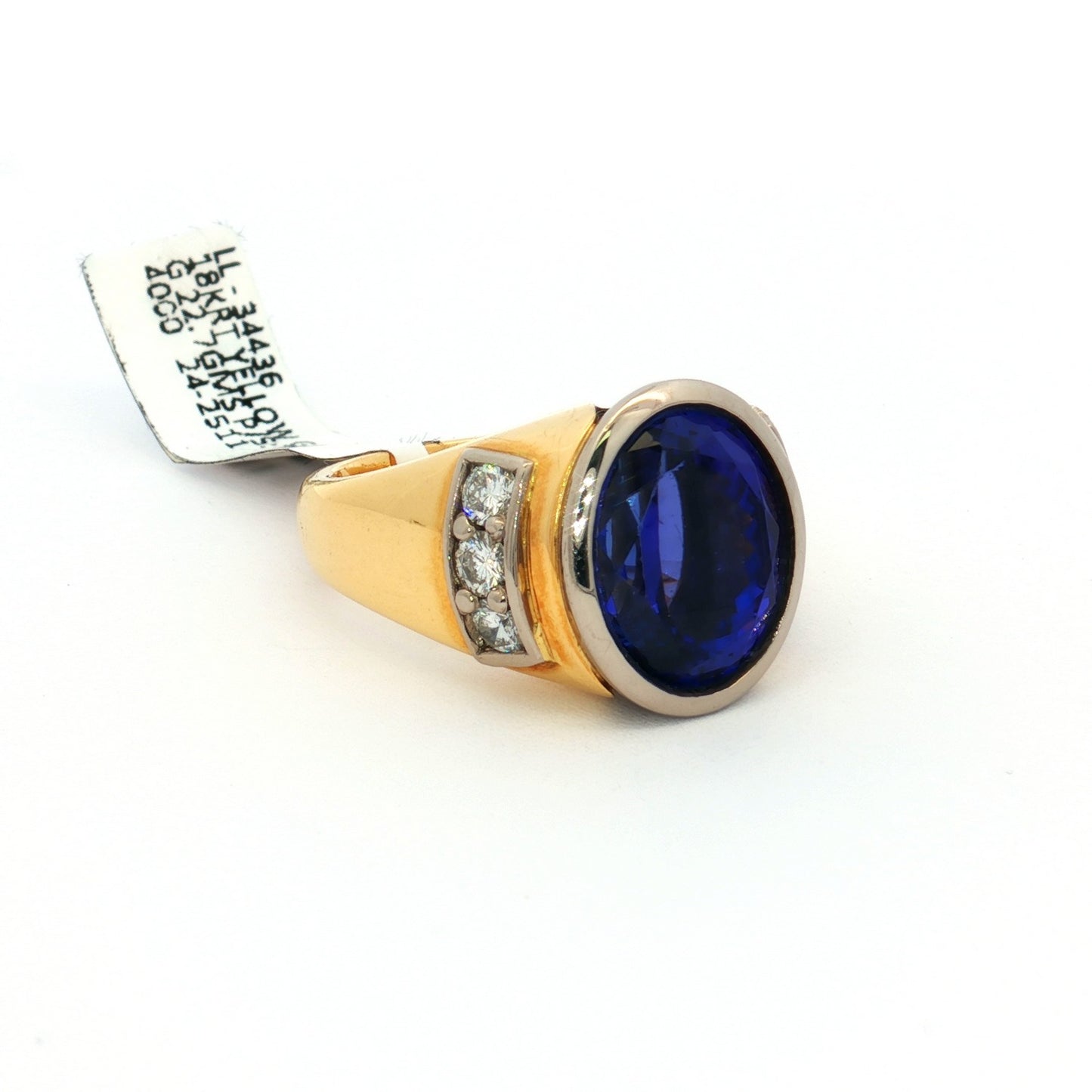 Yellow & White Gold Tanzanite Ring