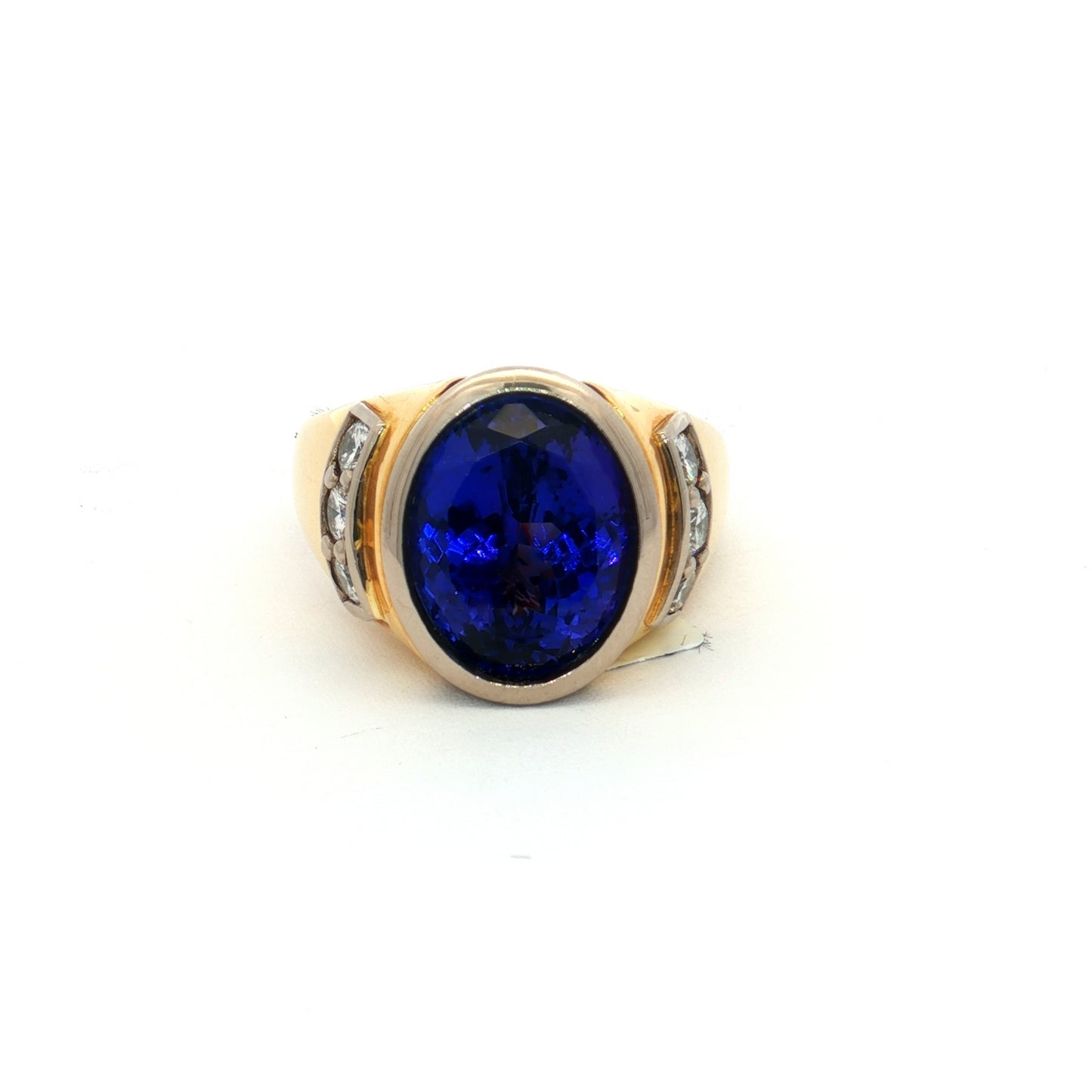 Yellow & White Gold Tanzanite Ring