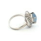 Platinum Star Sapphire & Diamond Ring