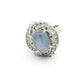Platinum Star Sapphire & Diamond Ring