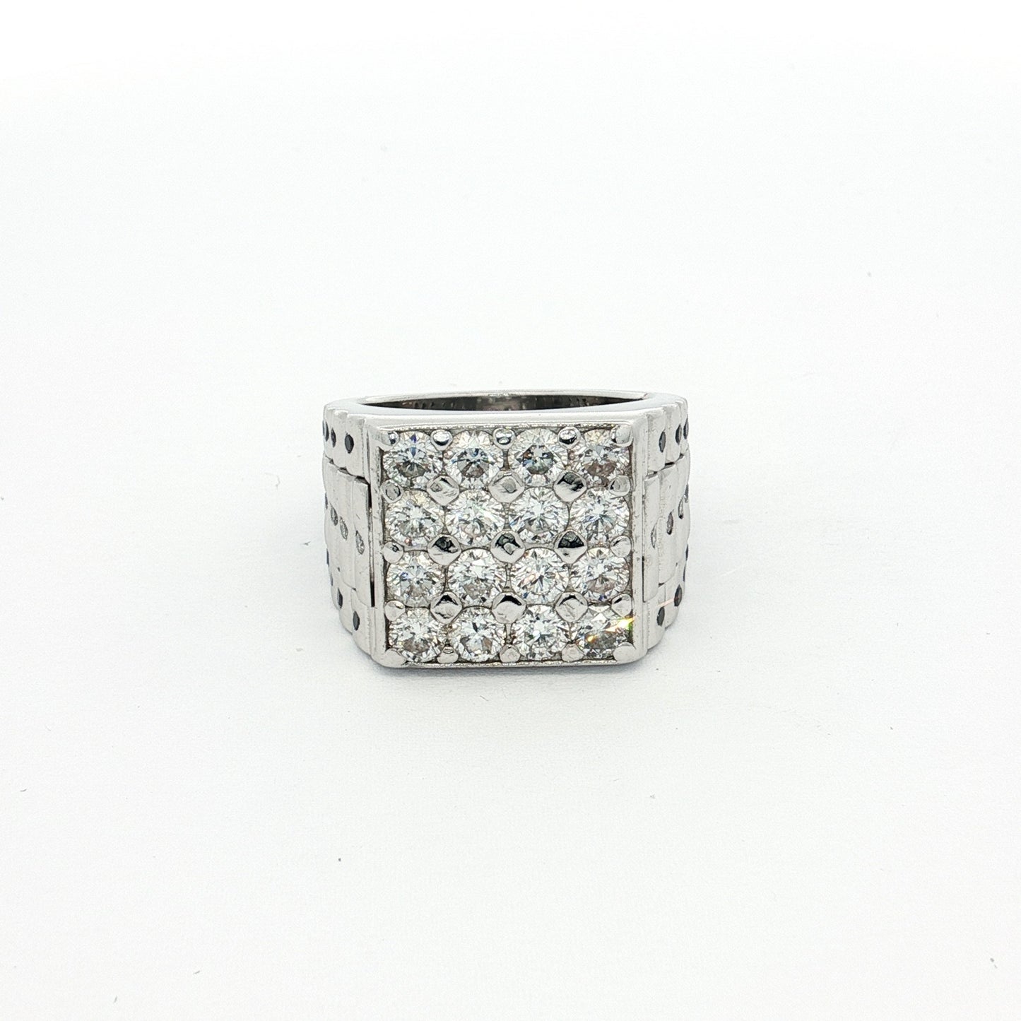 White Gold 58-Stone Diamond Ring