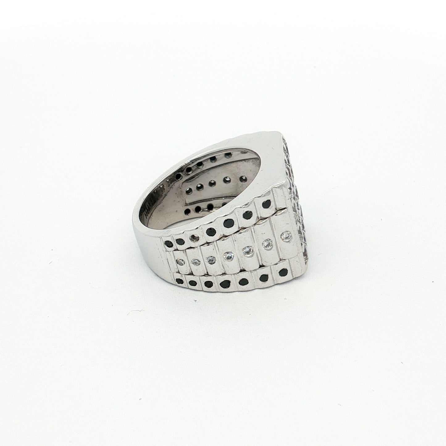 White Gold 58-Stone Diamond Ring