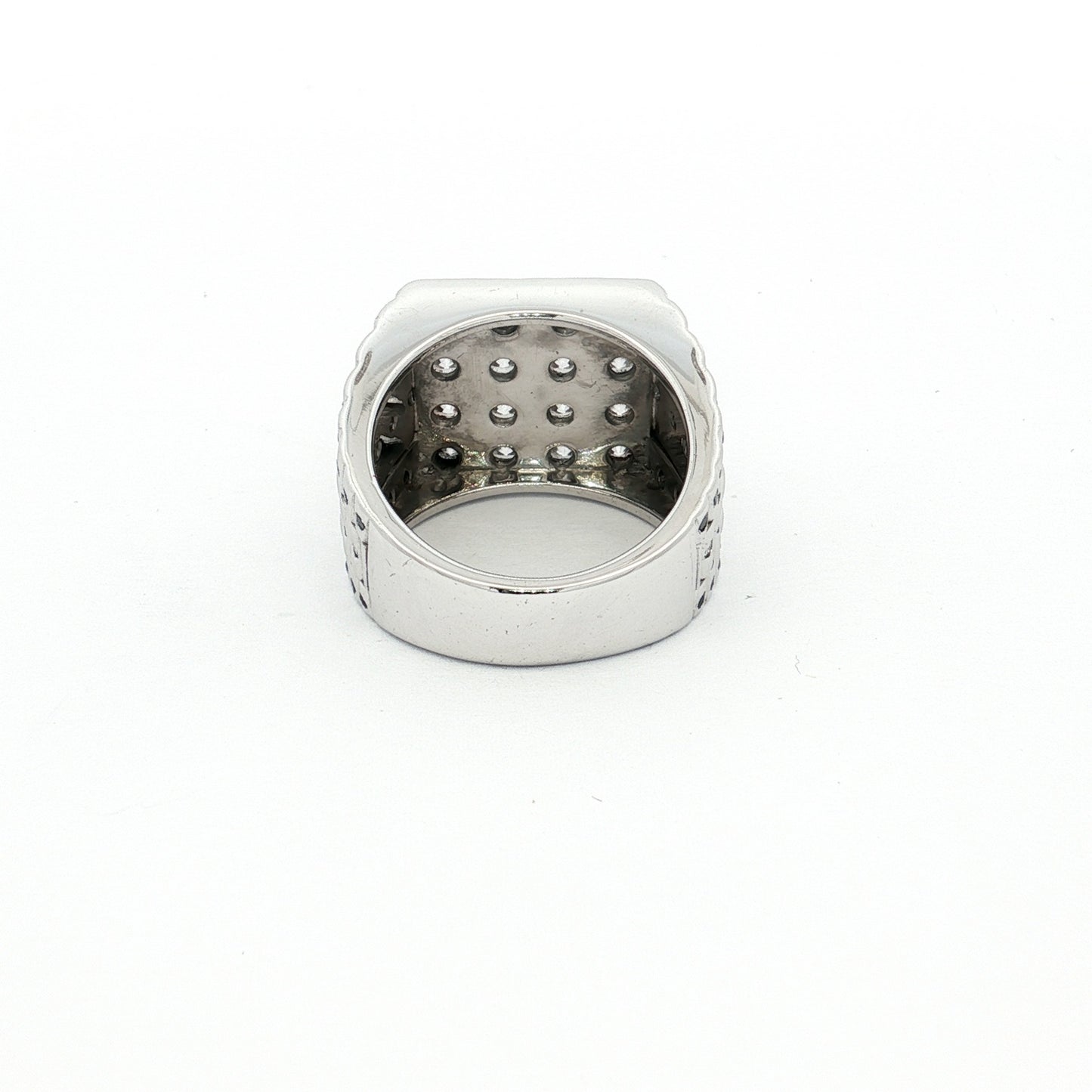 White Gold 58-Stone Diamond Ring