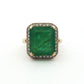 Yellow Gold Emerald Cocktail Ring