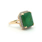 Yellow Gold Emerald Cocktail Ring
