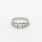 White Gold 7-Stone Princess Cut Diamond Ring
