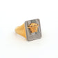 Versace Medusa Gold & Silver Signet Ring