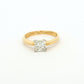 Classic Princess Cut 1.00ct Diamond Ring in Yellow Gold
