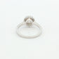 White Gold Round Brilliant-Cut Diamond Cluster Ring