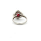 Platinum Ruby Diamond Ballerina Ring