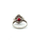 Platinum Ruby Diamond Ballerina Ring