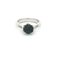 White Gold Sapphire & Diamond Ring