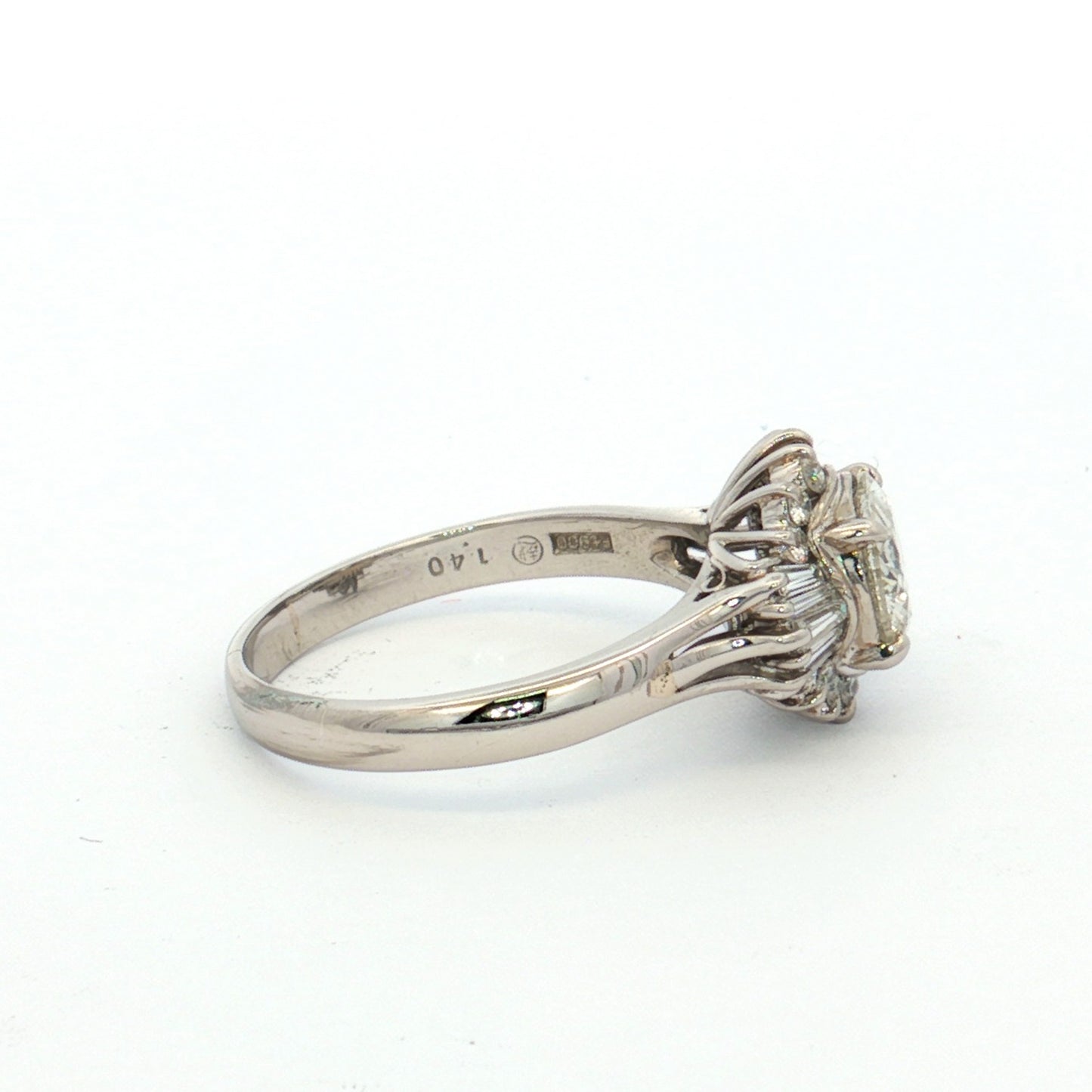 Platinum Ballerina Diamond Ring