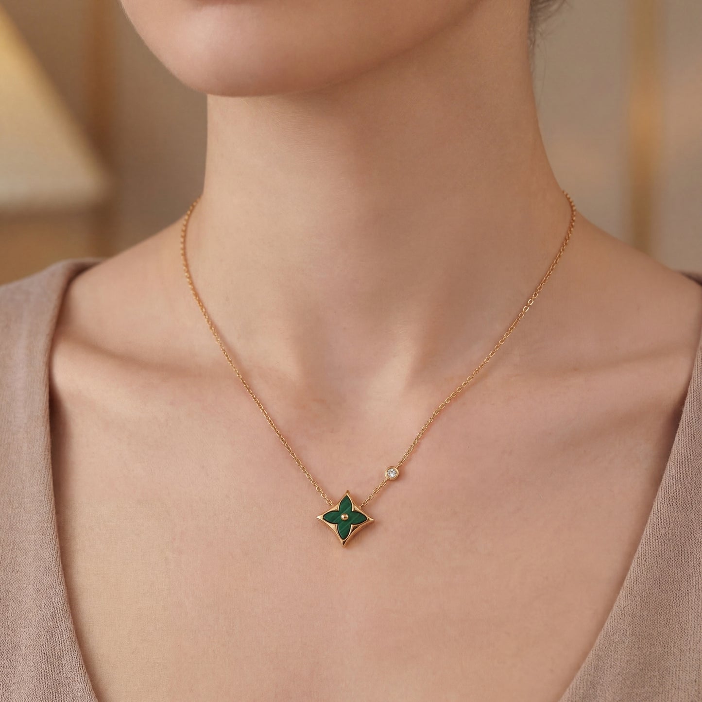 Louis Vuitton Color Blossom Star Gold Necklace