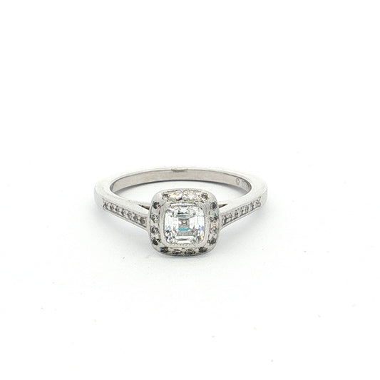Platinum Tiffany & Co. Legacy 33-Stone Diamond Cluster Ring