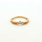 Pandora Tri-Stone Tiara Ring in Gold