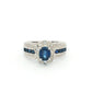 Platinum Sapphire & Diamond Dress Ring