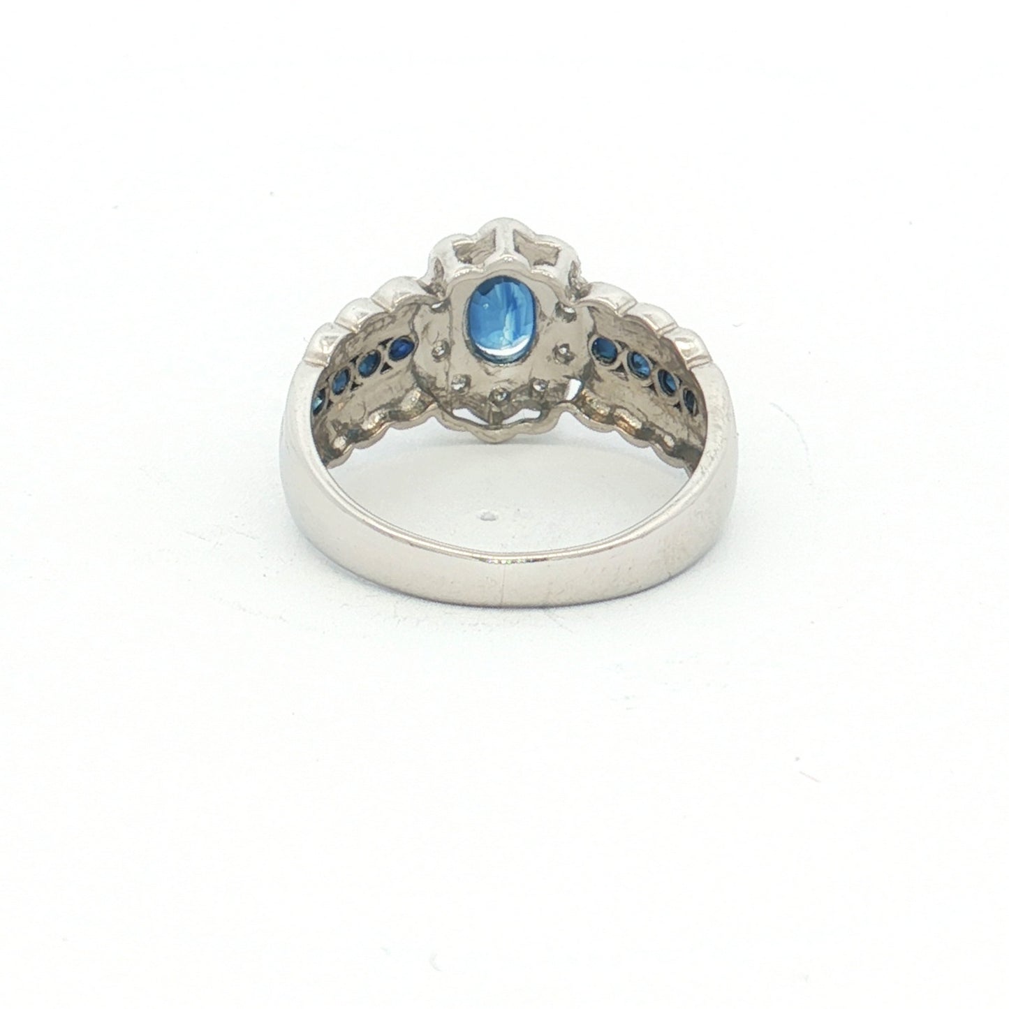 Platinum Sapphire & Diamond Dress Ring