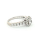 18ct White Gold Diamond Halo Ring