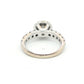 18ct White Gold Diamond Halo Ring