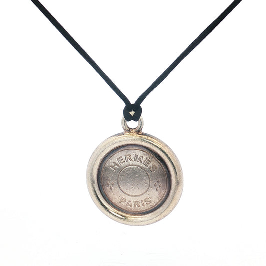 Hermès Paris Round Medallion Pendant Necklace