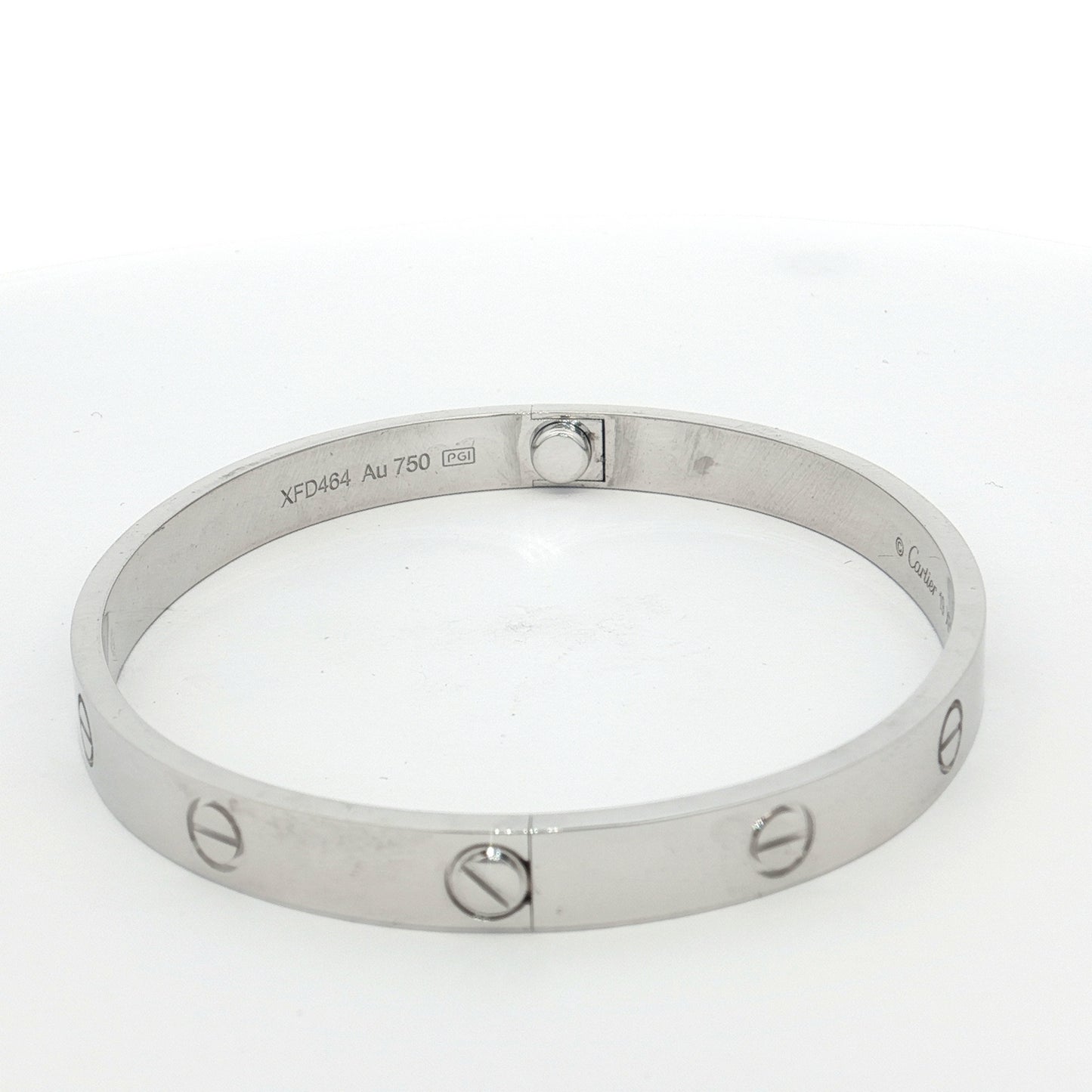 Cartier Love Bangle White Gold Bracelet