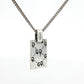Gucci Trademark GG Engraved Silver Pendant Necklace