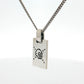 Gucci Trademark GG Engraved Silver Pendant Necklace