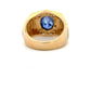 14ct Gold Sapphire Diamond Men's Ring