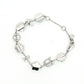 Christian Dior Rhinestone Logo Floral Bracelet