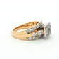 14ct Yellow Gold Diamond Cluster Ring
