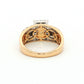 14ct Yellow Gold Diamond Cluster Ring