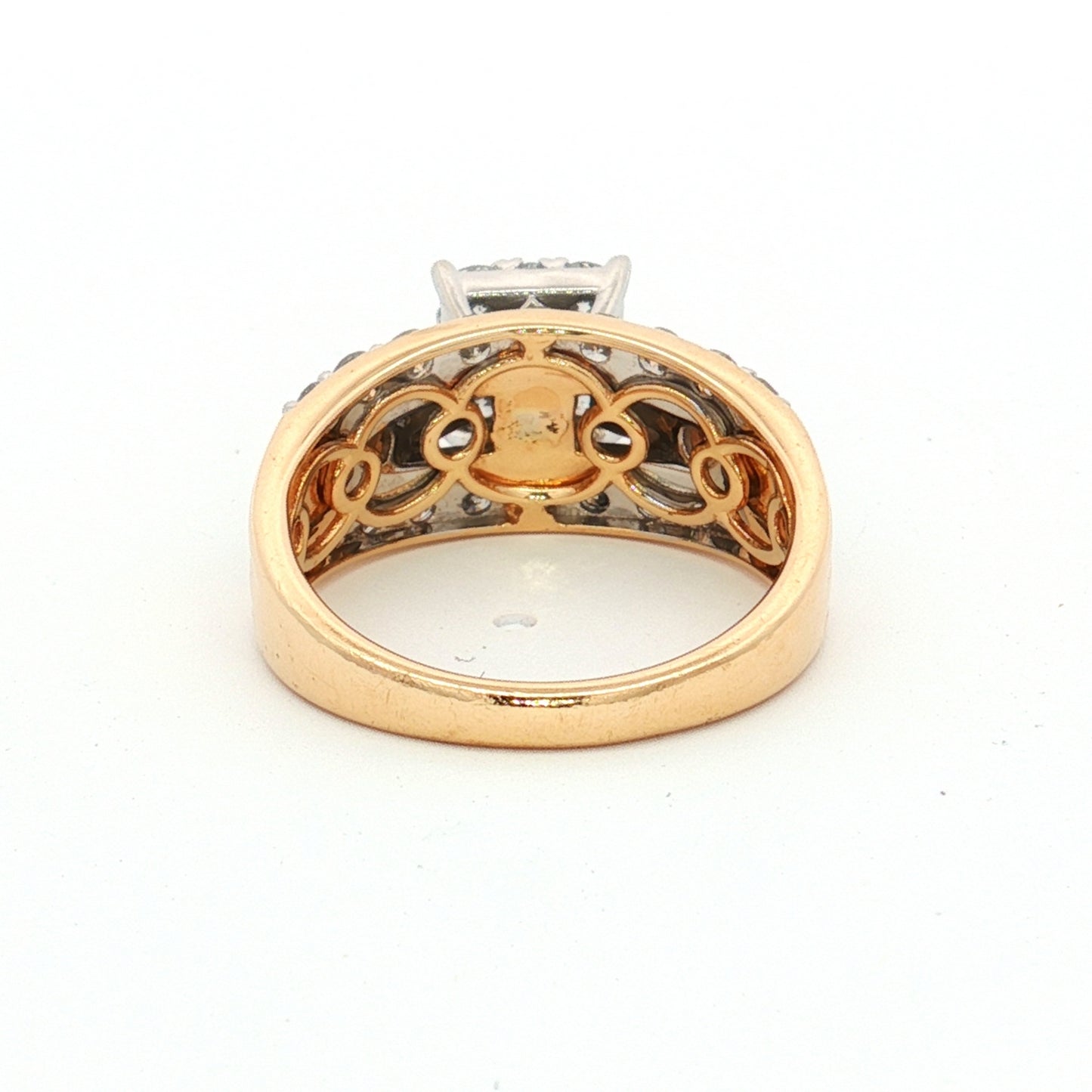14ct Yellow Gold Diamond Cluster Ring