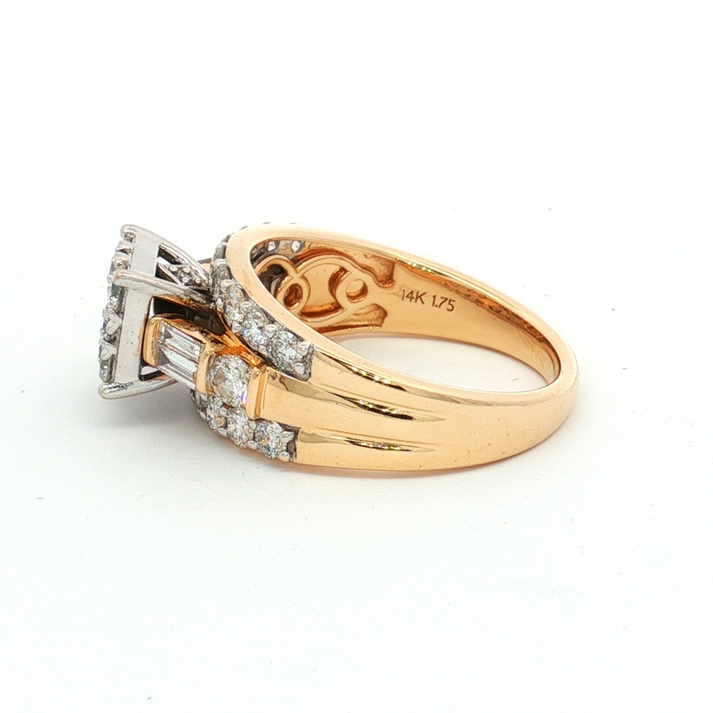 14ct Yellow Gold Diamond Cluster Ring