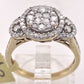 9ct Yellow Gold Diamond Cluster Ring image 1
