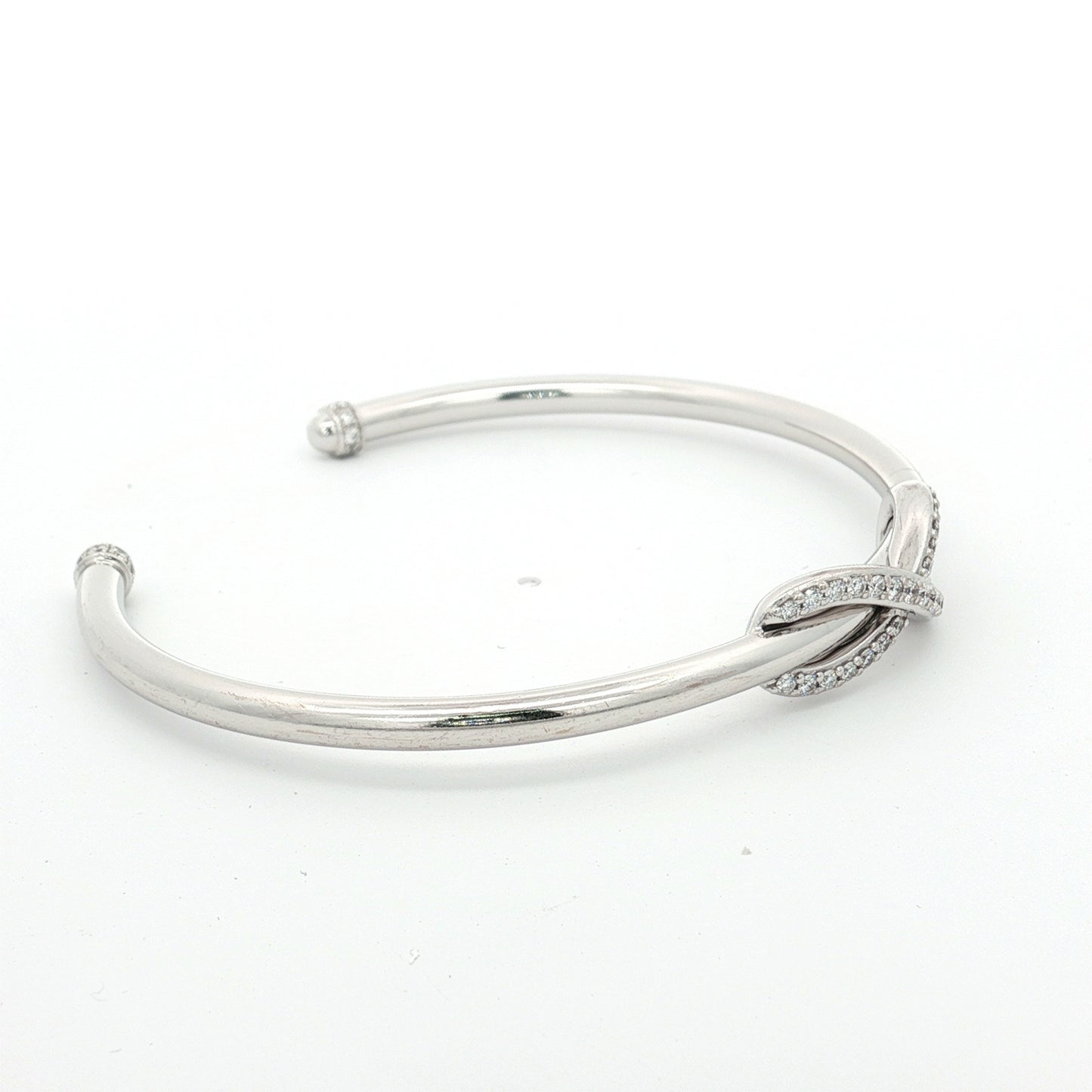 Tiffany & Co. Infinity Diamond Gold Cuff Bracelet