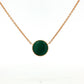 Dior Rose des Vents Gold Malachite Necklace