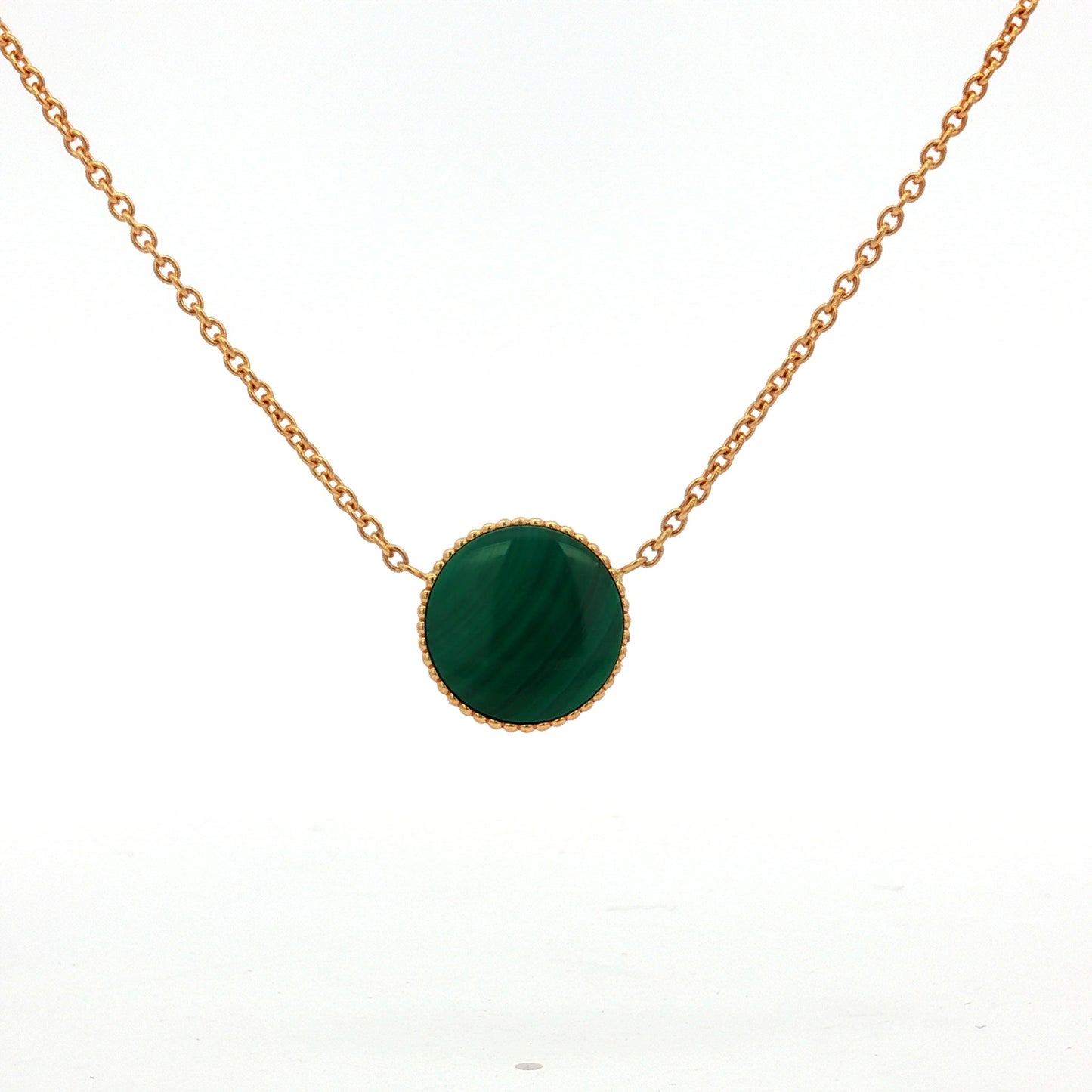 Dior Rose des Vents Gold Malachite Necklace