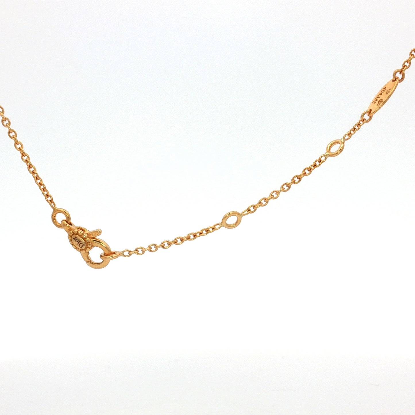 Dior Rose des Vents Gold Malachite Necklace