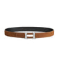 Hermès Reversible Leather Belt Black Brown