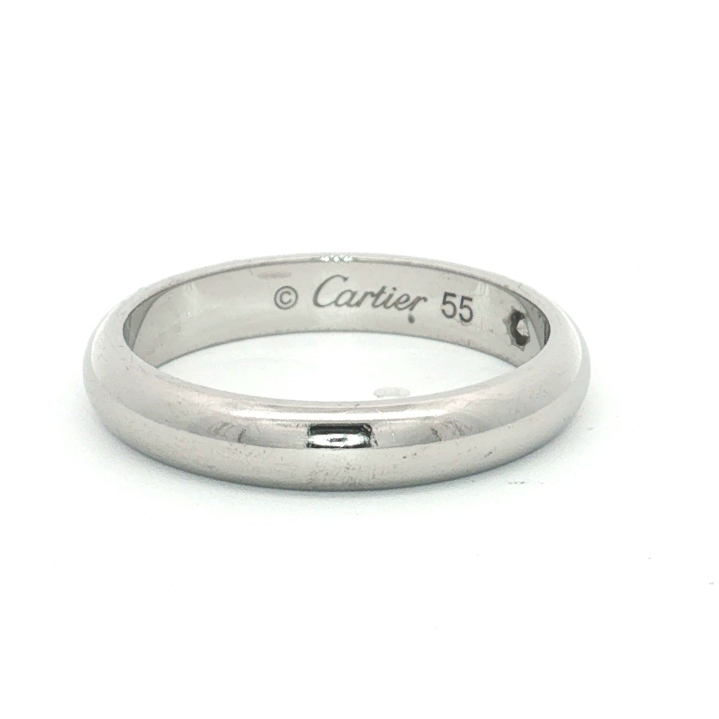 Cartier 1895 Platinum Diamond Wedding Band