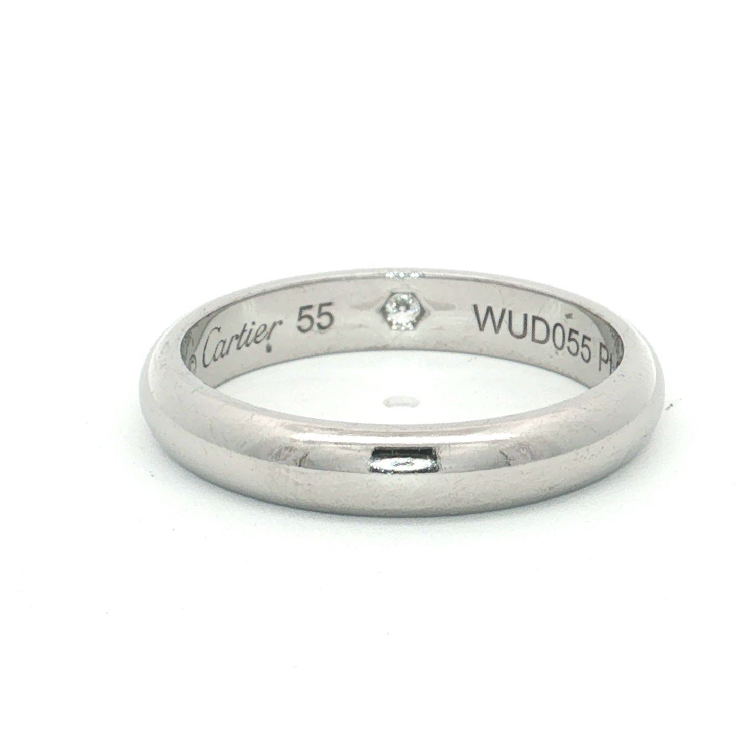 Cartier 1895 Platinum Diamond Wedding Band