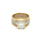 18ct Yellow &amp; White Gold 1.20ct Diamond V-Channel Set Two Tone Ring image 0