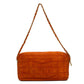 Chanel Orange Suede Chain Shoulder Bag