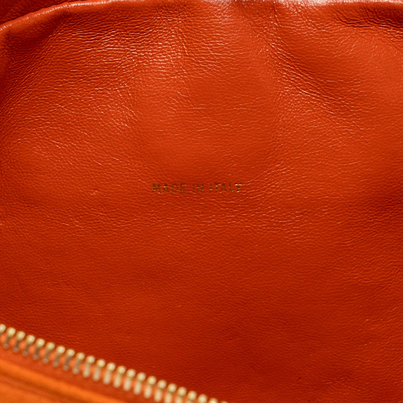 Chanel Orange Suede Chain Shoulder Bag