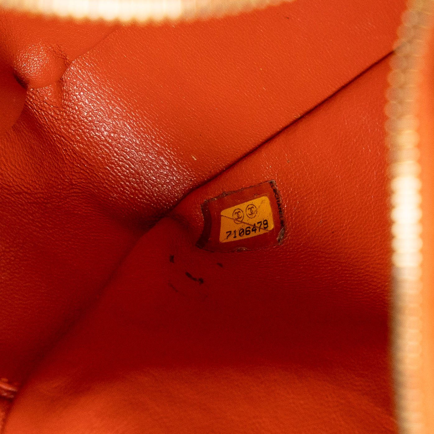 Chanel Orange Suede Chain Shoulder Bag