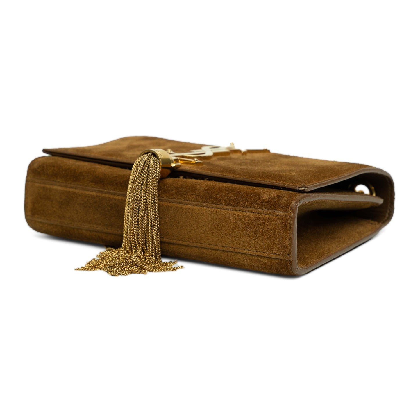 Saint Laurent Kate Brown Suede Tassel Bag